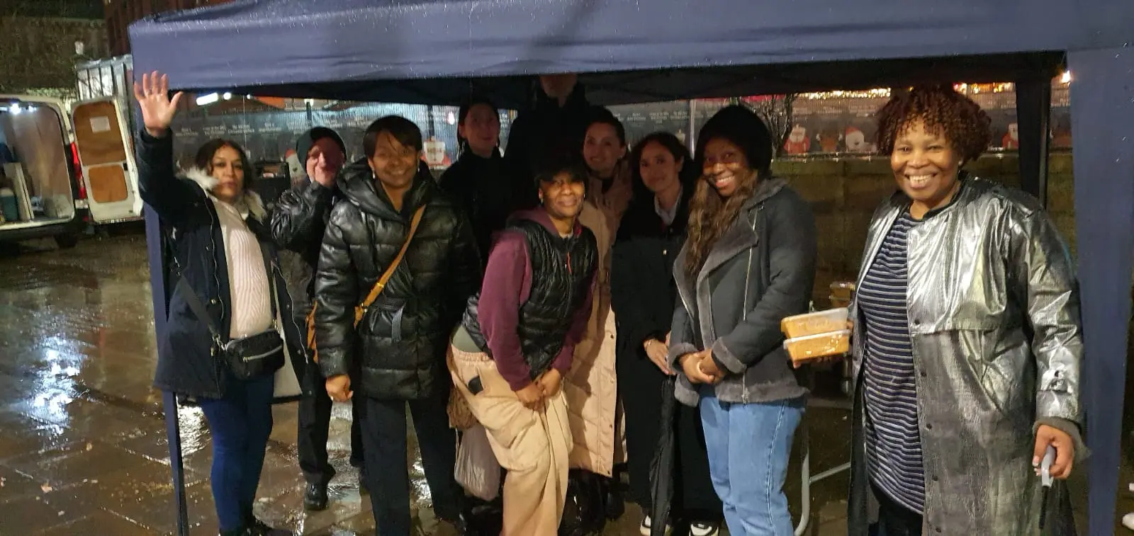 The Not Forgotten volunteer team together at their Manchester outreach